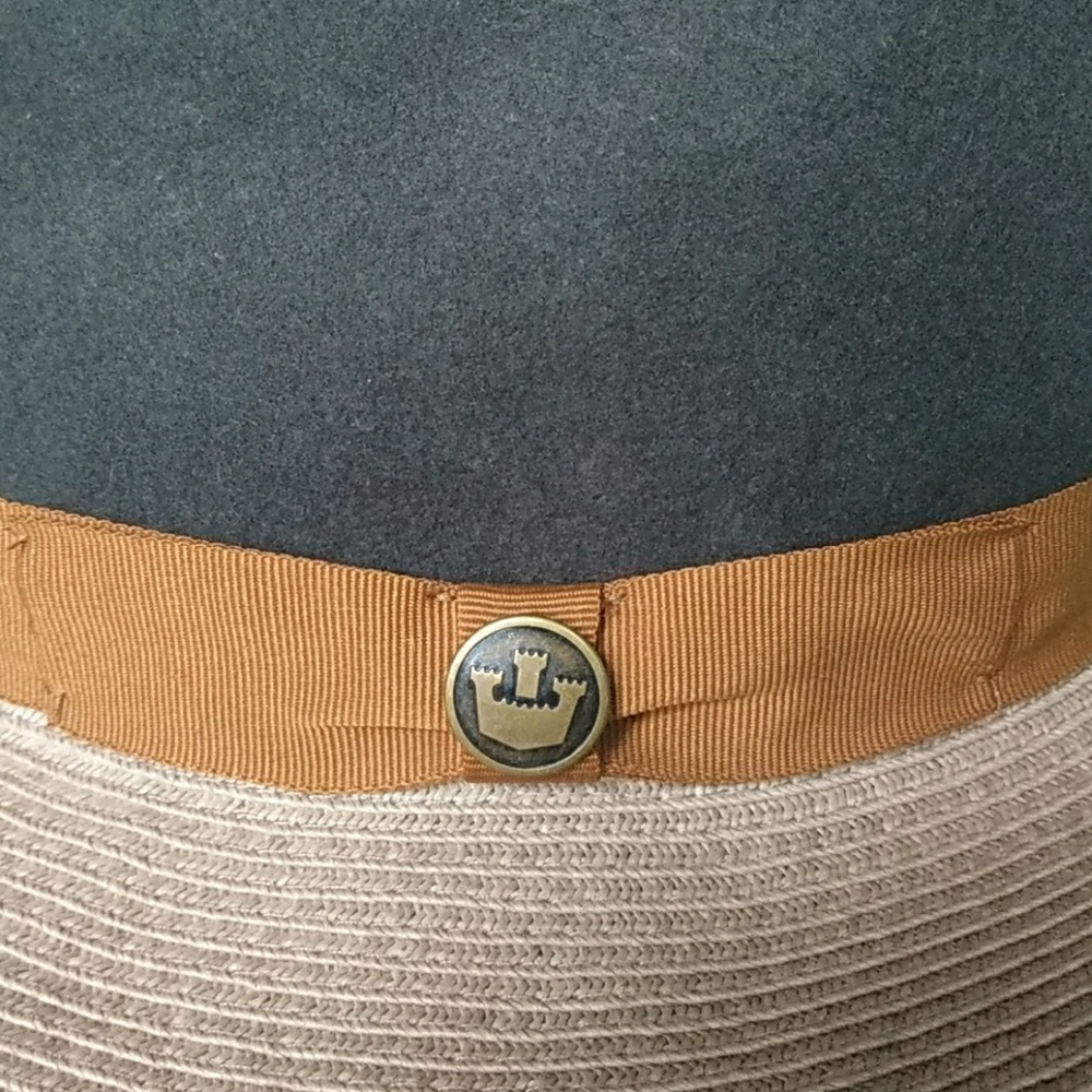Goorin Bros Black and Tan Fedora Ladies Hat - XL - Picture 4 of 8